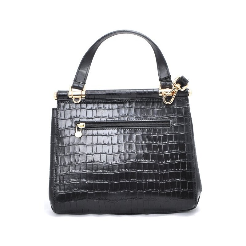 Elegantní kožená kabelka Anekta K88205 černá