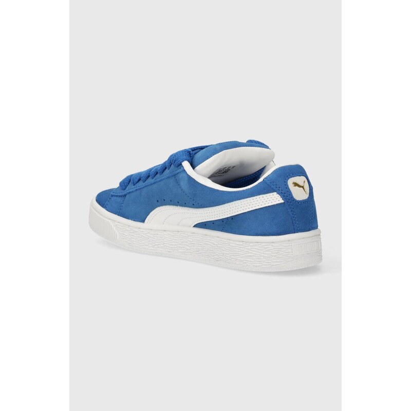 Kožené sneakers boty Puma Suede XL tmavomodrá barva, 395205