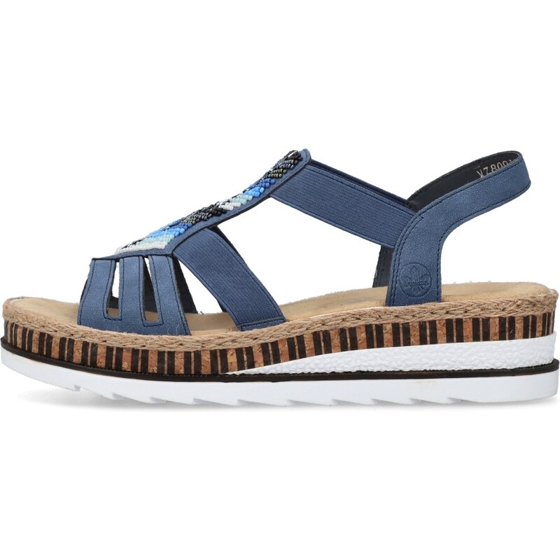 Dámské sandály RIEKER V7909-12 modrá