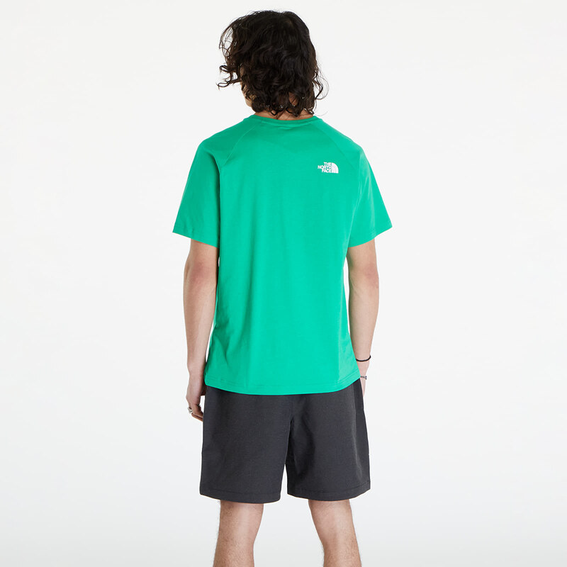 Pánské tričko The North Face S/S Raglan Redbox Tee Optic Emerald