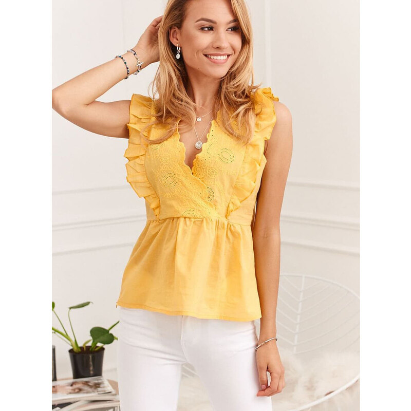 Dámská košile Fasardi model 183784 Yellow