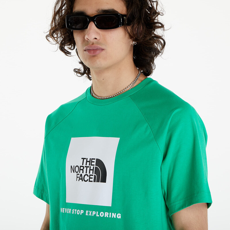 Pánské tričko The North Face S/S Raglan Redbox Tee Optic Emerald