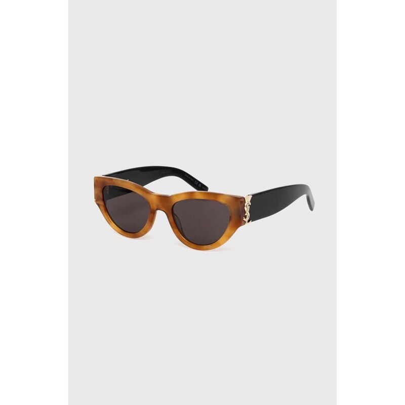Sluneční brýle Saint Laurent dámské, hnědá barva, SL M94