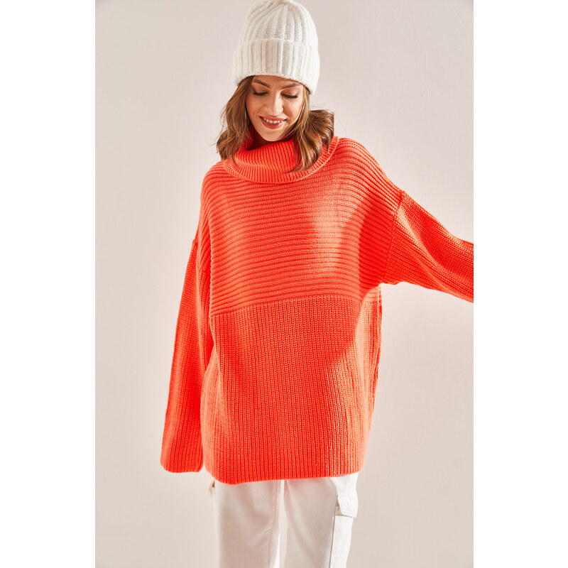 Bianco Lucci Women's Turtleneck Sweater
