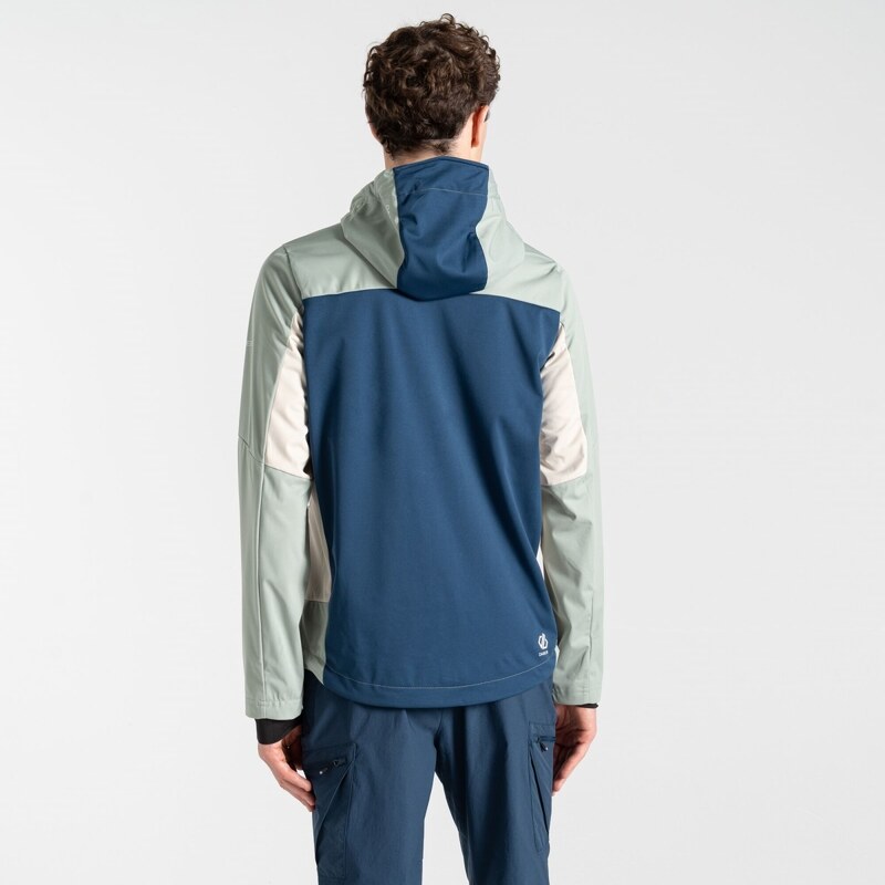 Pánská softshellová bunda Dare2b MOUNTAINEER modrá/světle zelená