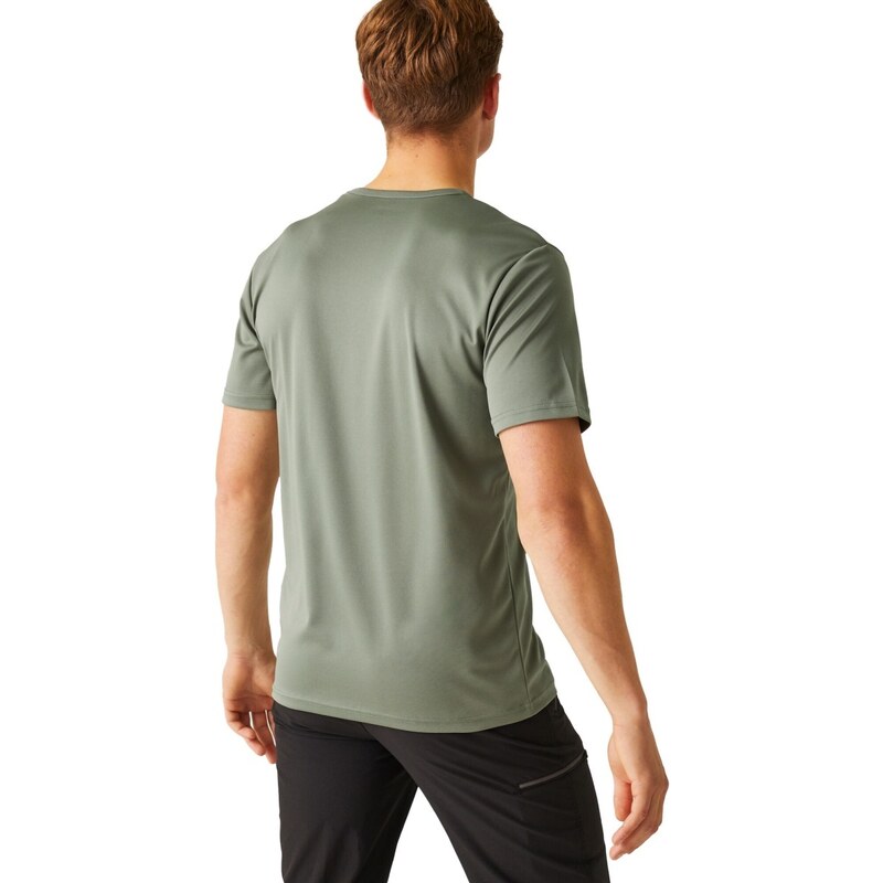 Pánské funkční tričko Regatta FINGAL VIII zelenošedá