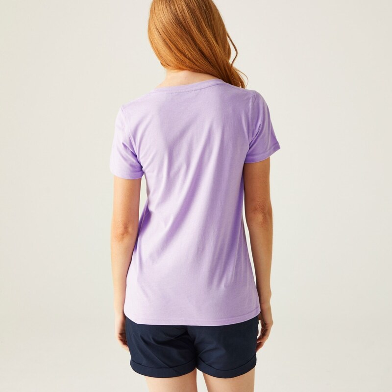 Dámské bavlněné tričko Regatta Filandra VIII fialová