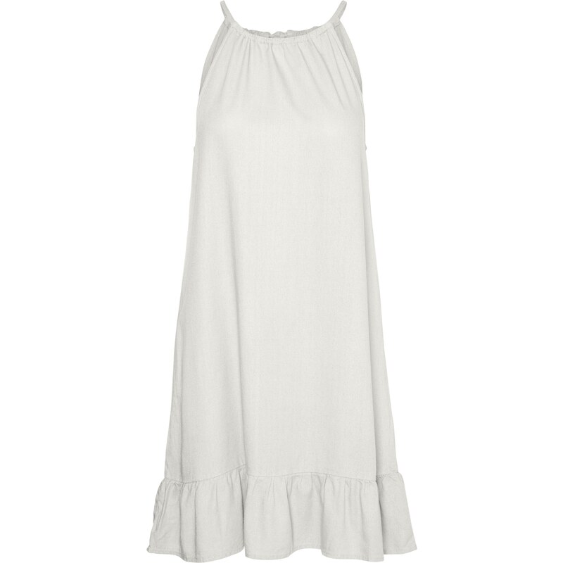 Vero Moda dámské lněné šaty Mymilo bílé
