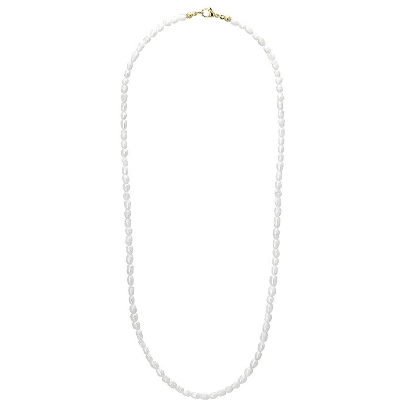 Manoki Pánský perlový náhrdelník Adriano - chirurgická ocel