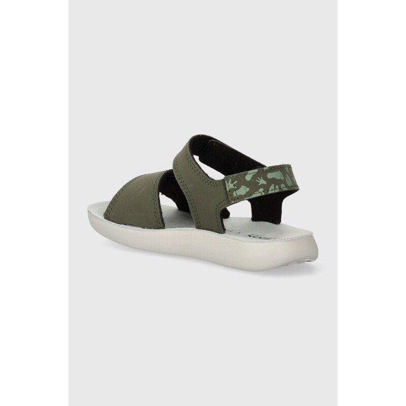 Dětské sandály Geox SANDAL LIGHTFLOPPY zelená barva