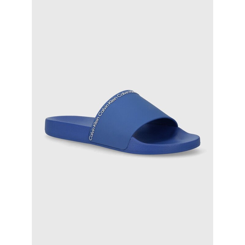 Pantofle Calvin Klein POOL SLIDE RUBBER pánské, HM0HM00981