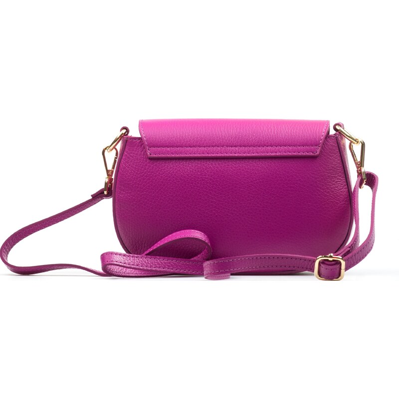 Blaire Kožená crossbody kabelka Samira fialová