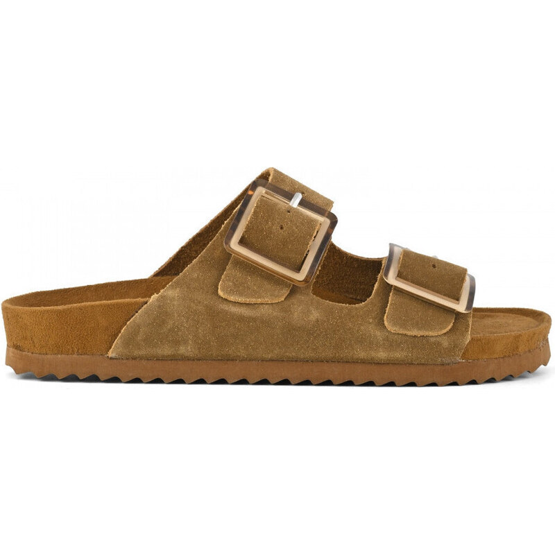 Colors of California Sandály Cow suede bio with two buckles >