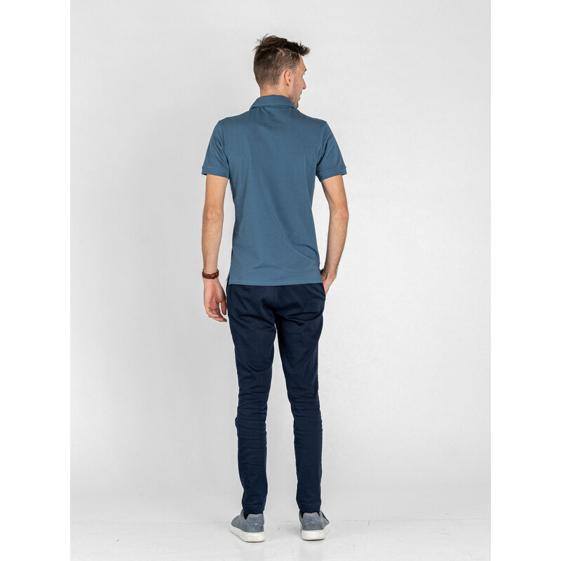 TallGuys Pánská rozstřižená polokošile | Denim blue