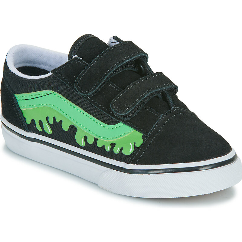 Vans Tenisky Dětské Old Skool V GLOW SLIME BLACK/GREEN >