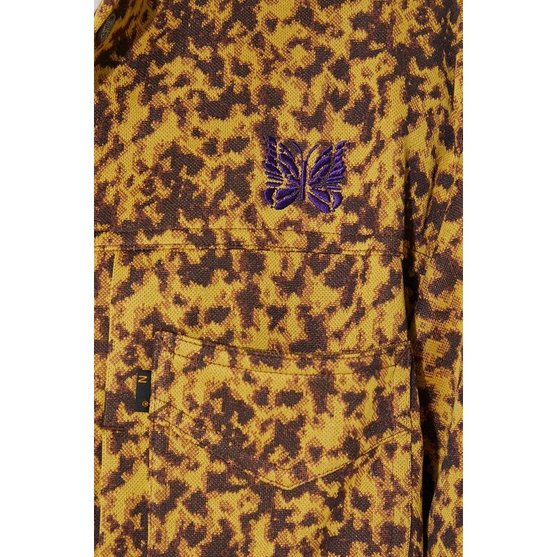 Košilová bunda Needles Penny Jean Jacket žlutá barva, NS240