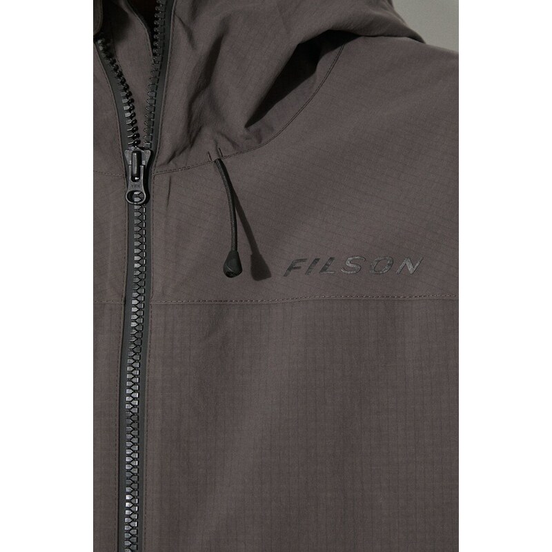 Bunda Filson Swiftwater Rain Jacket pánská, šedá barva, přechodná, FMCPS0048