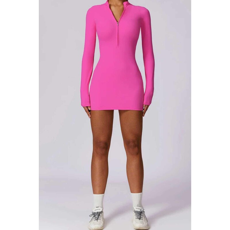 Gymclothes Dámské šaty Essential Sculpt Pink