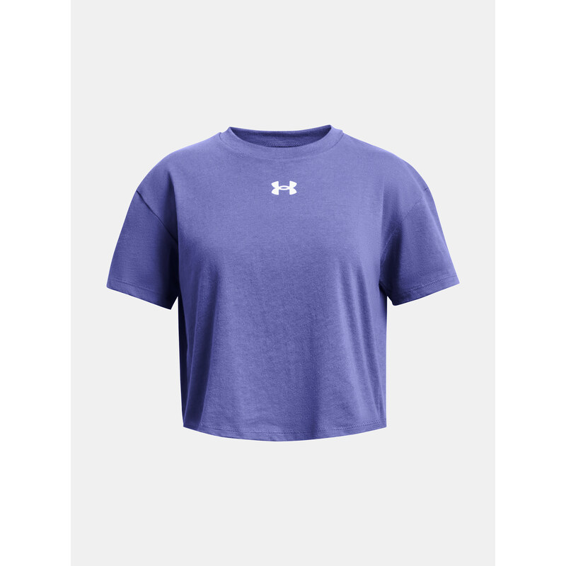 Under Armour Tričko UA CROP SPORTSTYLE LOGO SS-PPL - Holky