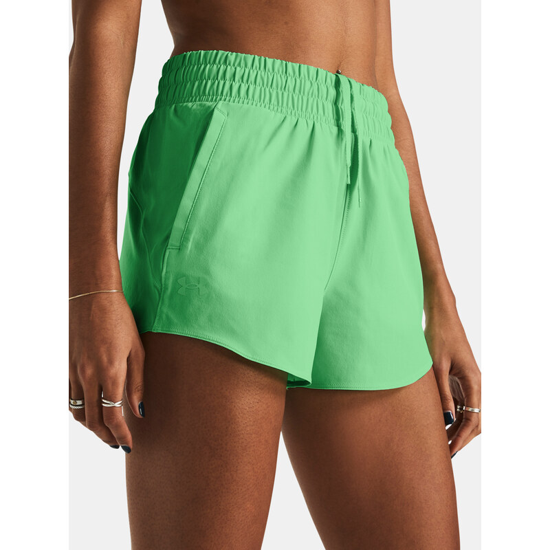 Under Armour Kraťasy Flex Woven Short 3in-GRN - Dámské