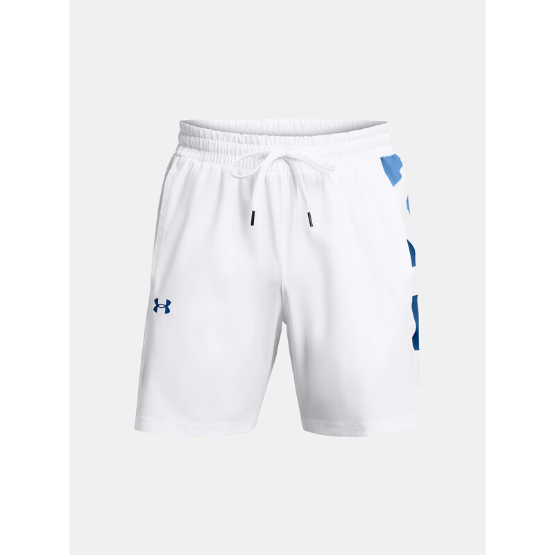 Under Armour Kraťasy UA Baseline Woven Short-WHT - Pánské