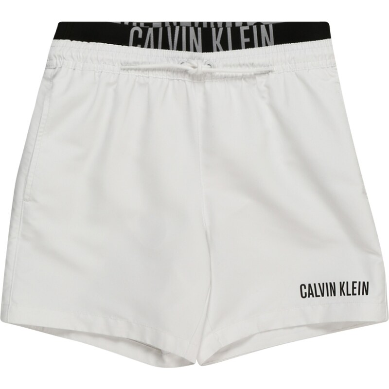 Calvin Klein Swimwear Plavecké šortky 'Intense Power ' černá / bílá