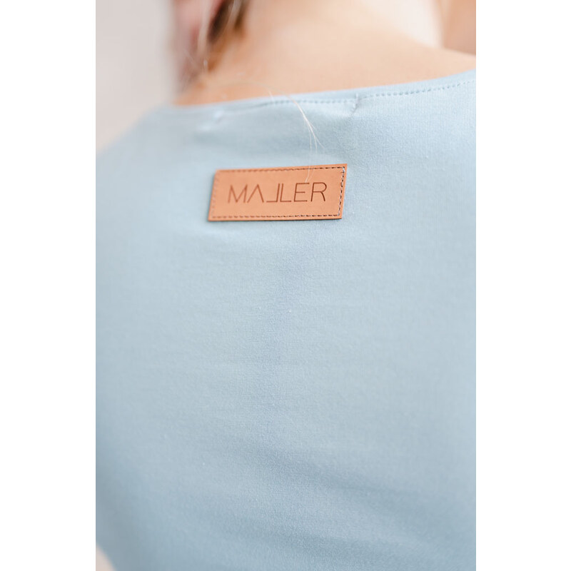 MALLER Dámské tričko BASIC "V" mint - L