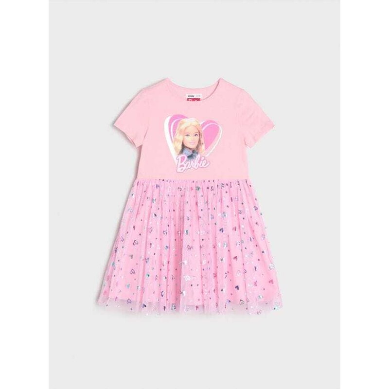 Sinsay - Šaty Barbie - pastelová růžová