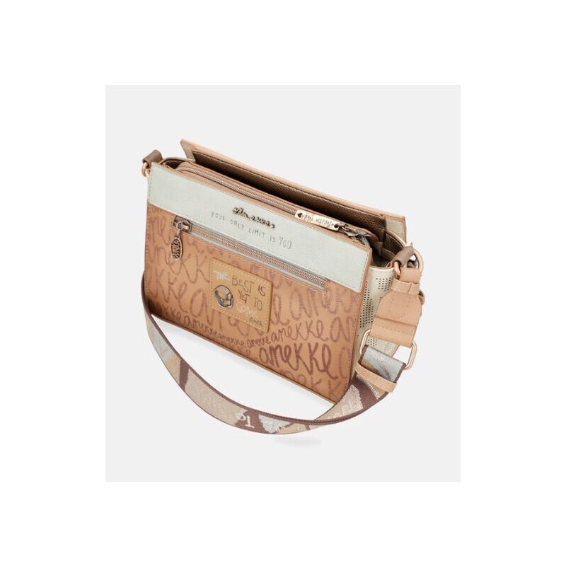 Elegantní crossbody kabelka Passion Anekke 38723-070 béžová