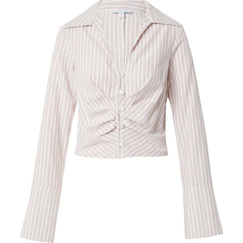 TOPSHOP Halenka růže / bílá