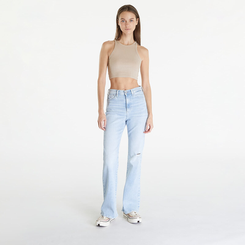 Tommy Hilfiger Dámské džíny Tommy Jeans Sylvia High Rise Skinny Flared Jeans Denim Light