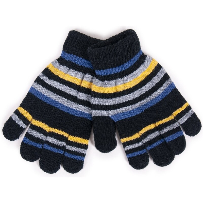 Yoclub Kids's Boys' Five-Finger Gloves RED-0118C-AA50-004