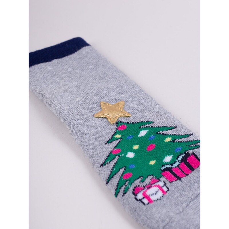 Yoclub Kids's Children's Christmas Terry 3Pack Socks SKF-X001U-AA0D-0001