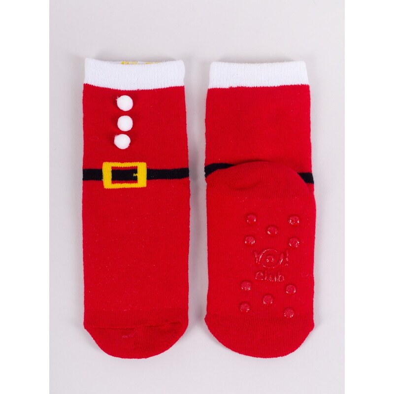 Yoclub Kids's Children's Christmas Terry 3Pack Socks SKF-X001U-AA0D-0001