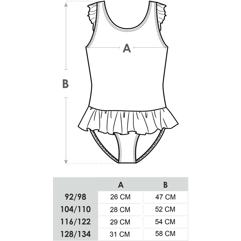 Yoclub Kids's Girls' One Piece Swimming Costume LKJ-0033G-A100