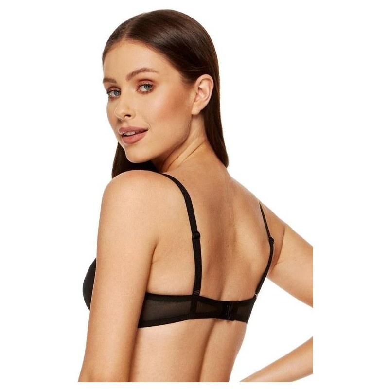 Gorteks Podprsenka push-up plunge Zara/B1 černá