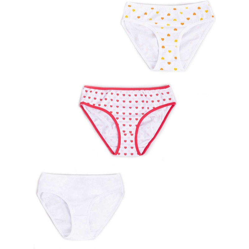 Yoclub Kids's Cotton Girls' Briefs Underwear 3-Pack BMD-0037G-AA20-002