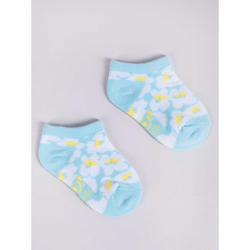 Yoclub Kids's Girls' Ankle Cotton Socks Patterns Colours 6-Pack SKS-0008G-AA00-003