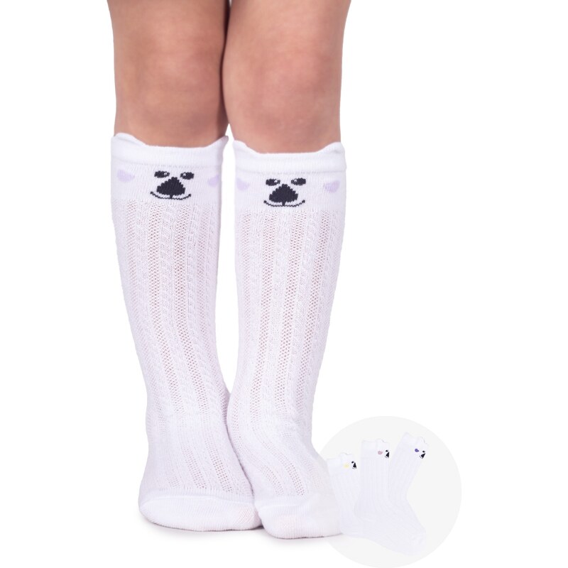 Yoclub Kids's 3Pack Girl's Knee-High Socks SKA-0097G-AA0B