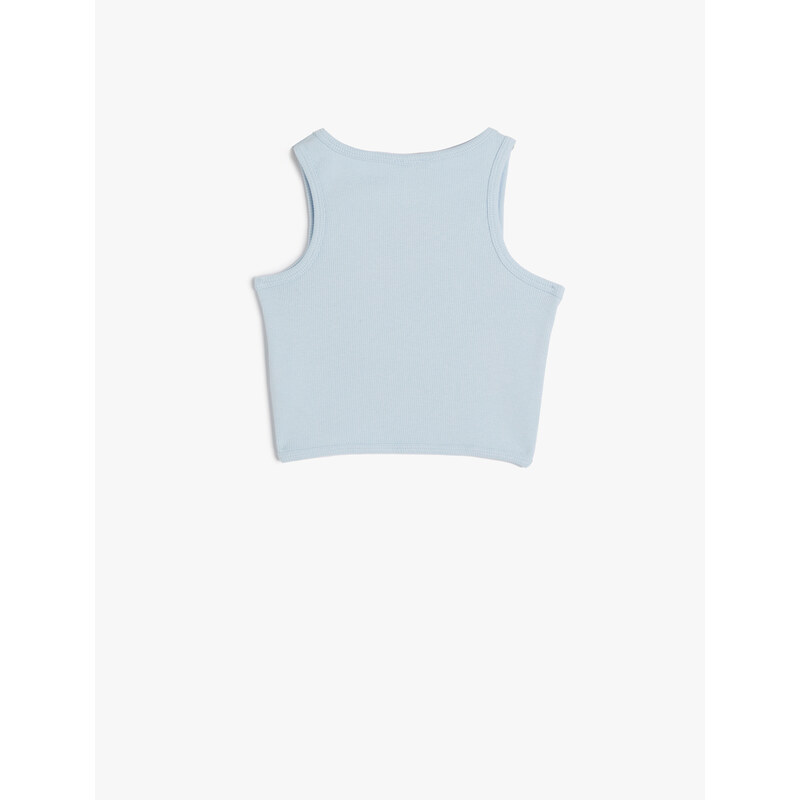 Koton Basic Undershirt Asymmetric Cut Round Neck