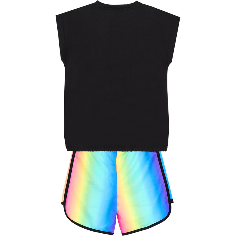 mshb&g Unicorn Skate Girls Kids T-shirt Shorts Set