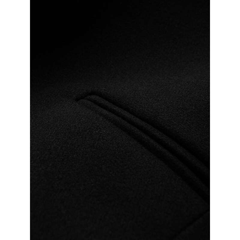 Ombre Clothing Pánské sako s ozdobnými knoflíky na manžetách - černé V3 OM-BLZB-0118