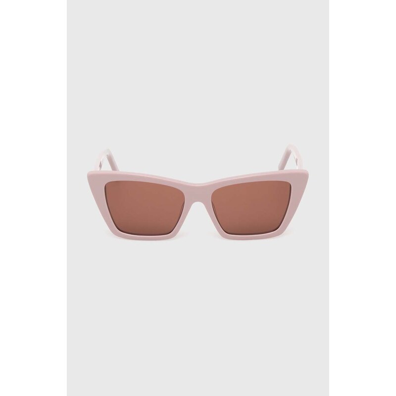 Sluneční brýle Saint Laurent dámské, růžová barva, SL 276 MICA