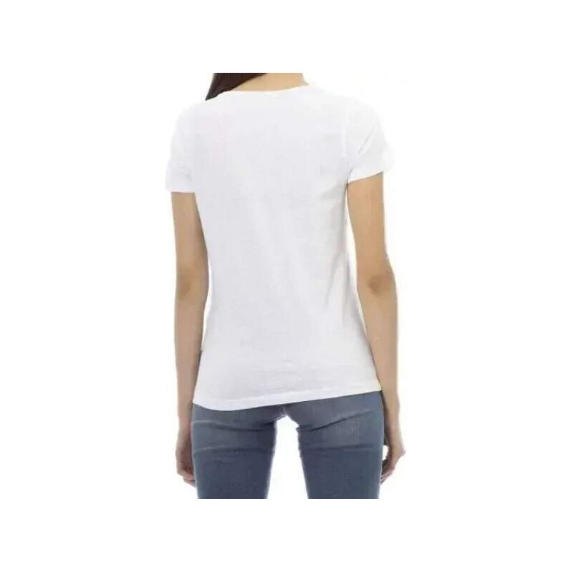 Trussardi dámské bílé triko, velikost S