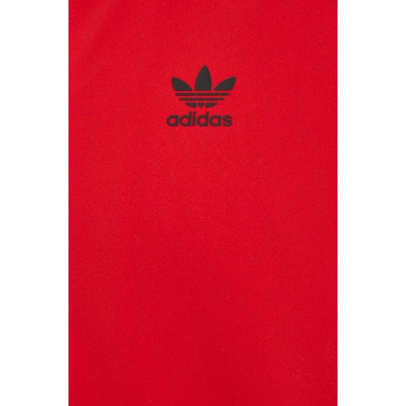 Mikina adidas Originals pánská, červená barva, s aplikací, IS2807