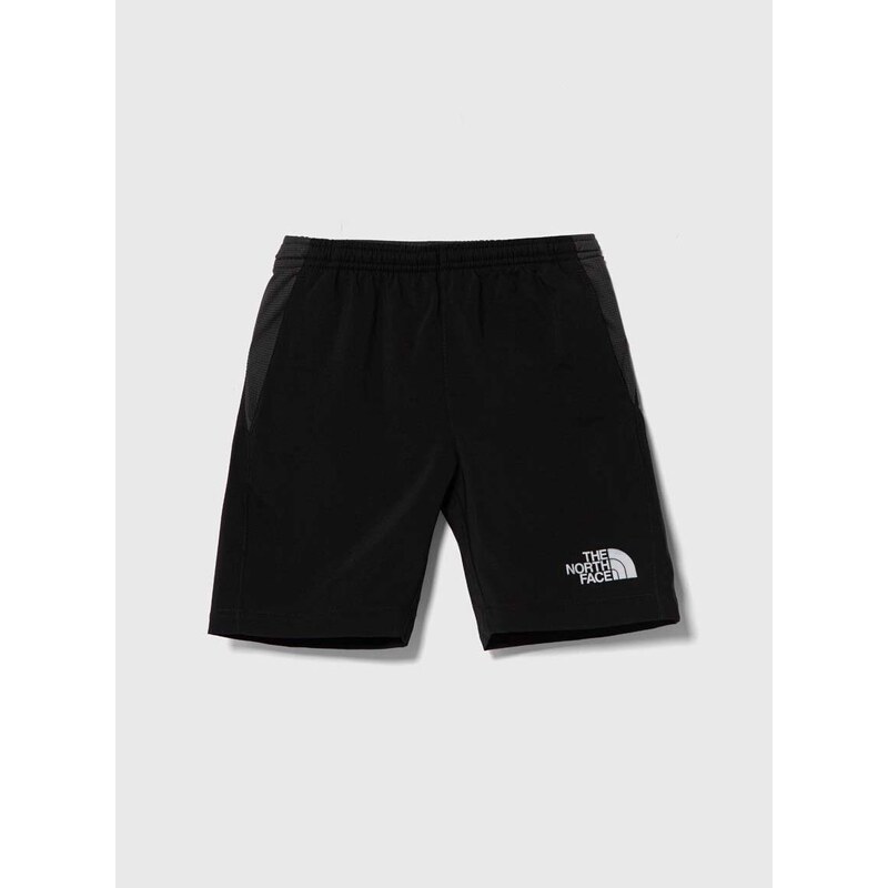 Dětské kraťasy The North Face REACTOR SHORT černá barva, nastavitelný pas