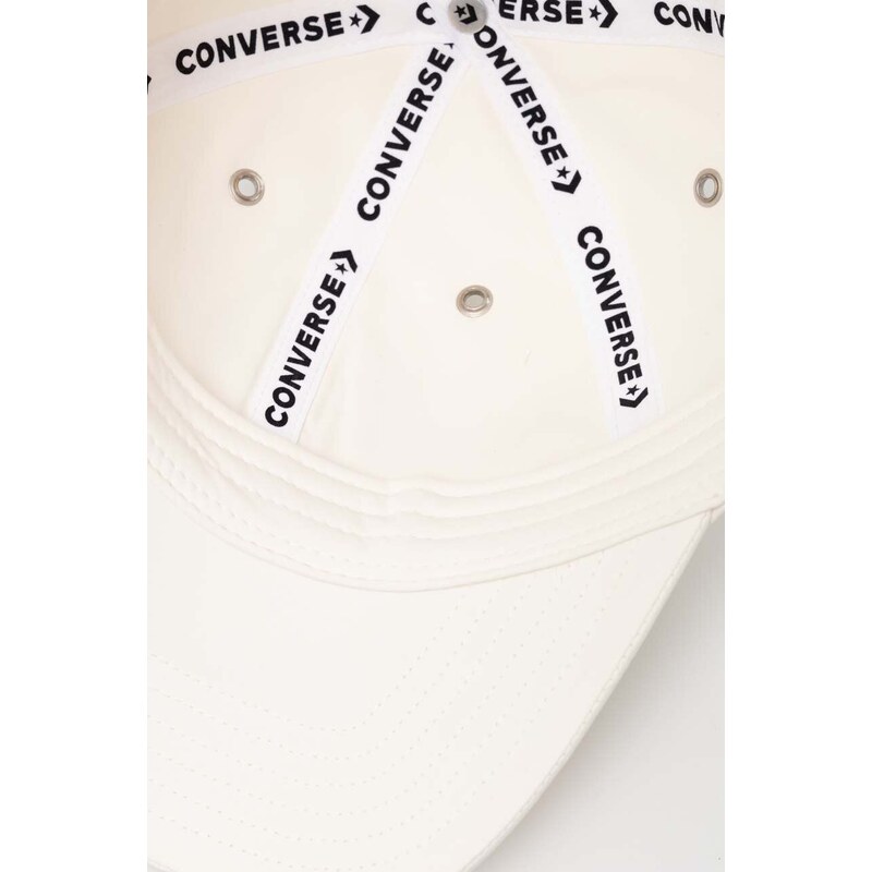 Kšiltovka Converse béžová barva, s aplikací