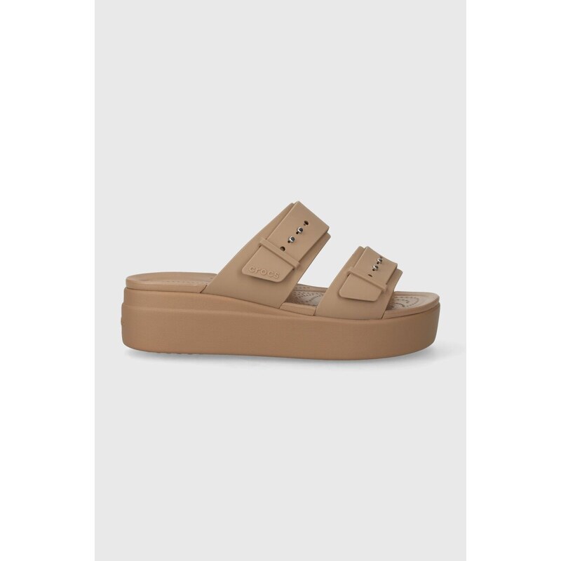 Pantofle Crocs Brooklyn Low Wedge Sandal