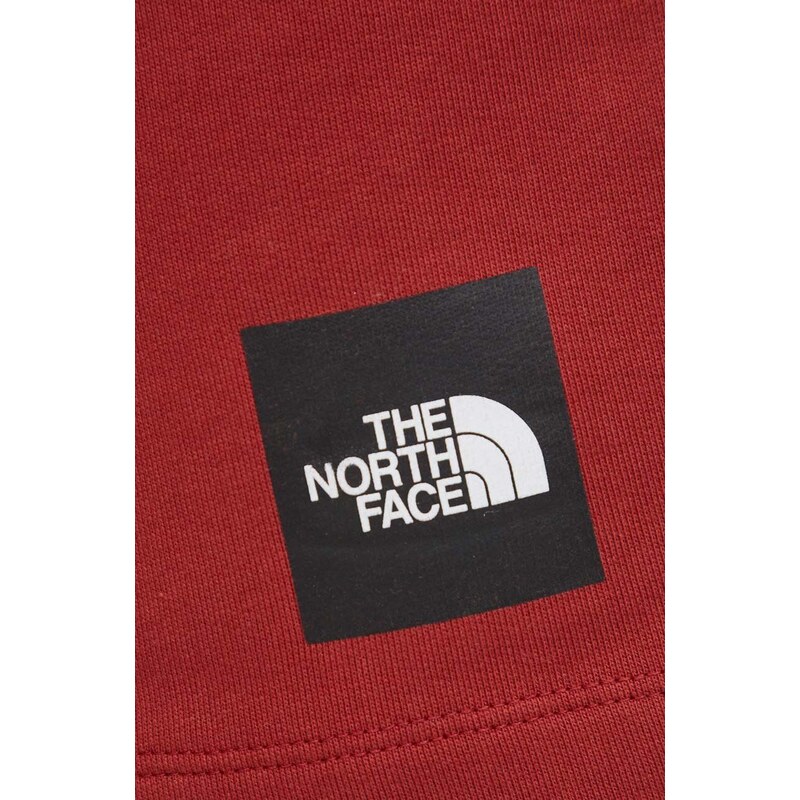 Bavlněné šortky The North Face vínová barva, NF0A87ECPOJ1