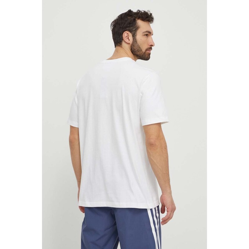 Bavlněné tričko adidas Originals bílá barva, s potiskem, IS2944